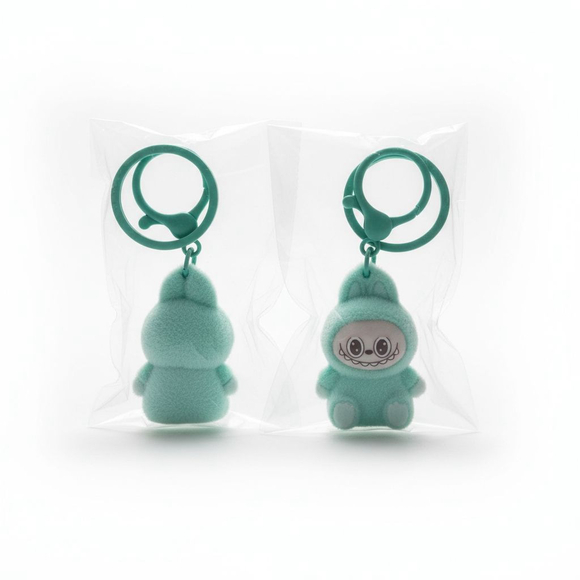 Labubu Character Furry Mini Keychain Purse Charm Multiple Colors - Picture 6 of 9